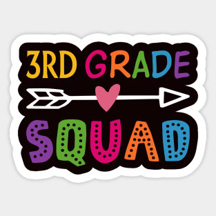 3rd grade squad Sticker